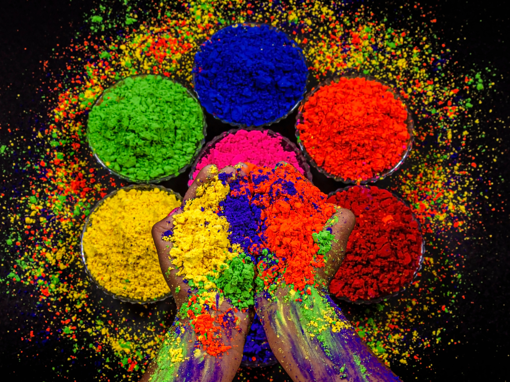  color station with color powder