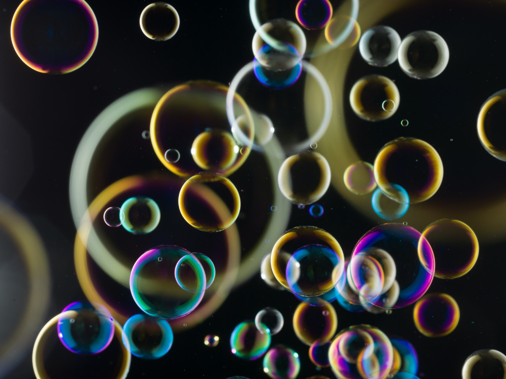 colored bubbles