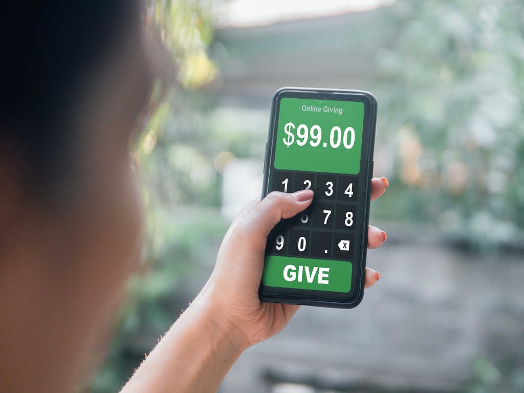 giving on donation app