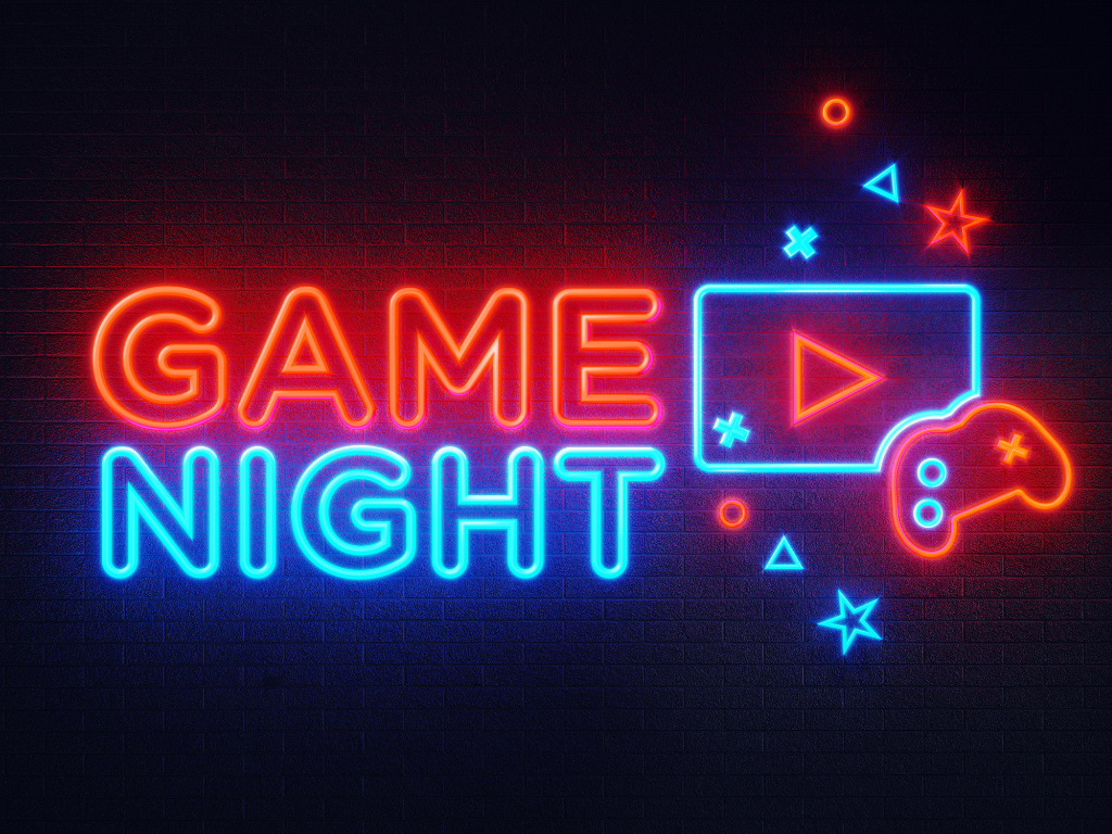 game night fundraiser sign