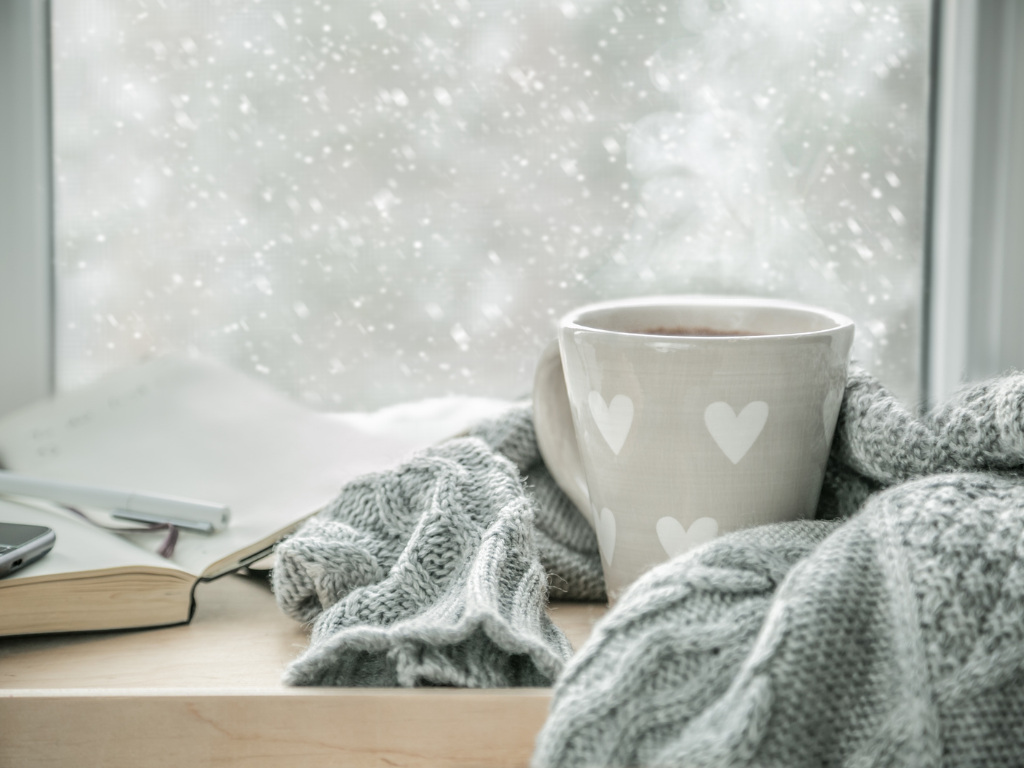 hot chocolate in the winter