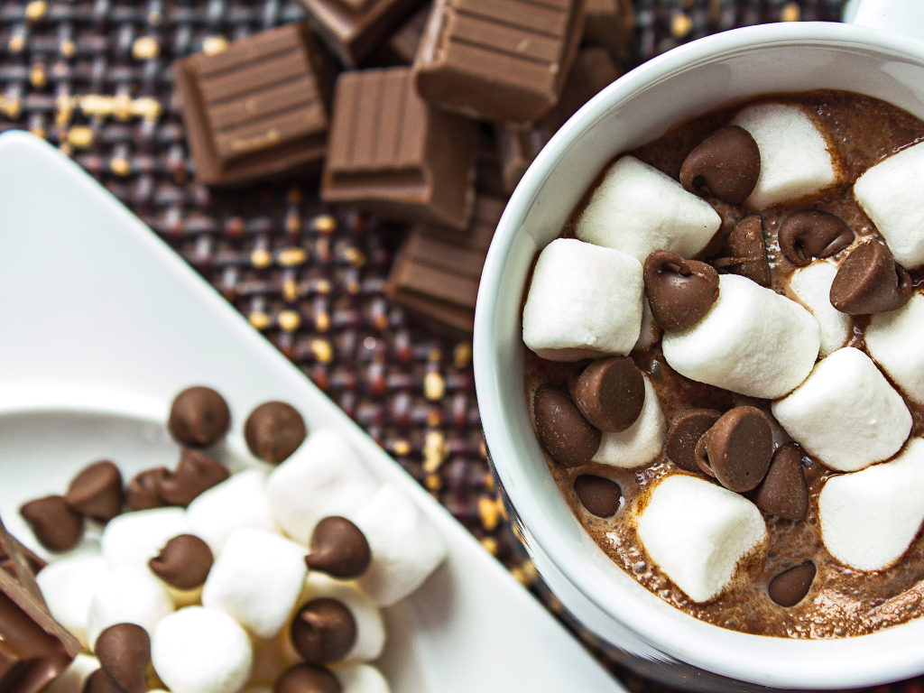 hot chocolate with marshmallows