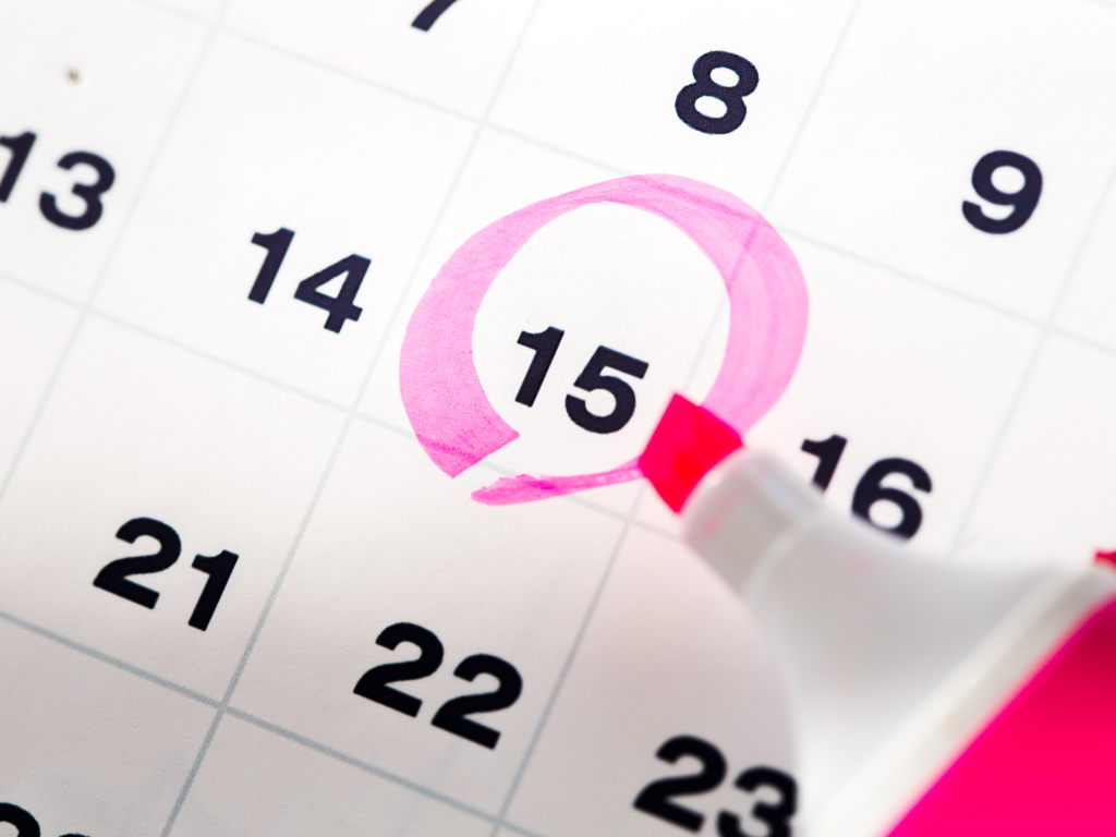 selecting a date