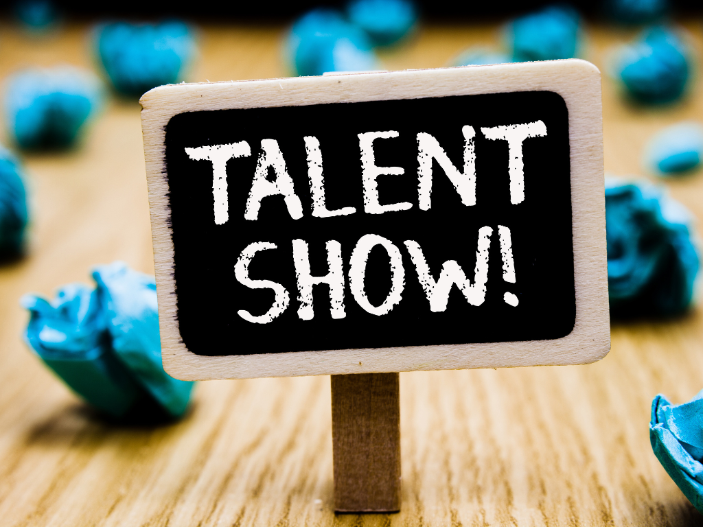 talent show promotional sign