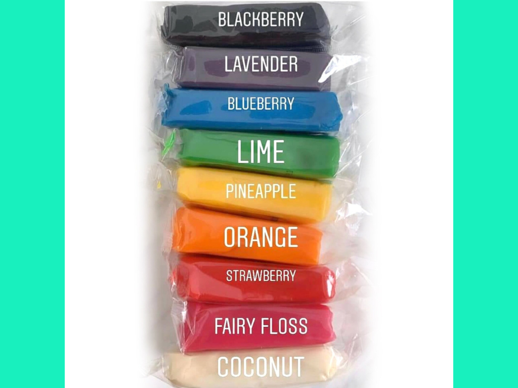 Bio Dough Air Dry Clay colors and scents