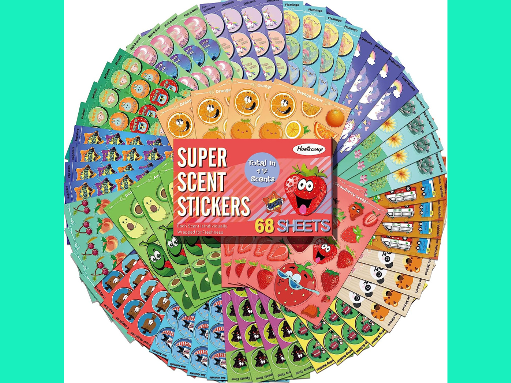 HORIECHALY Scratch and Sniff Stickers