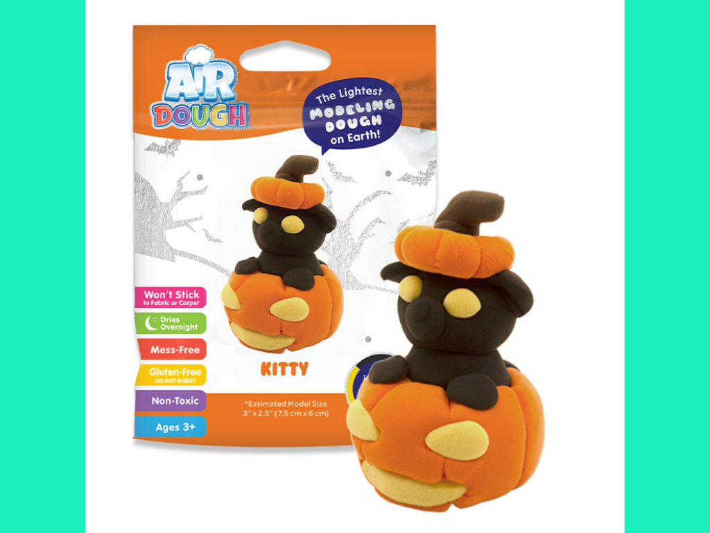 Kitty and Pumpkin Air Dough