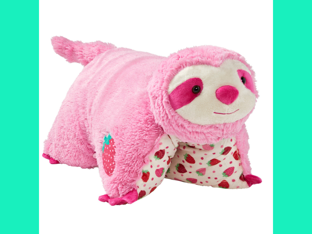 Strawberry Sloth Pillow Pet