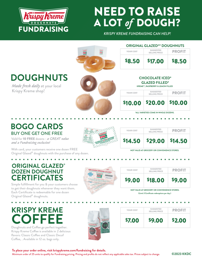 Krispy Kreme Fundraiser Pricing Staten Island