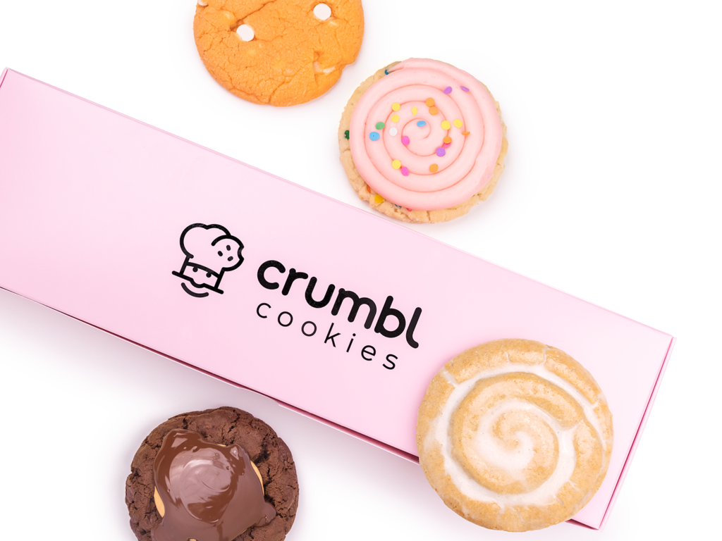 Crumbl Cookies box