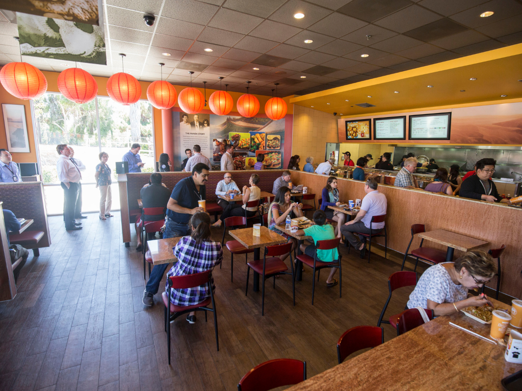 Panda Express inside restaurant