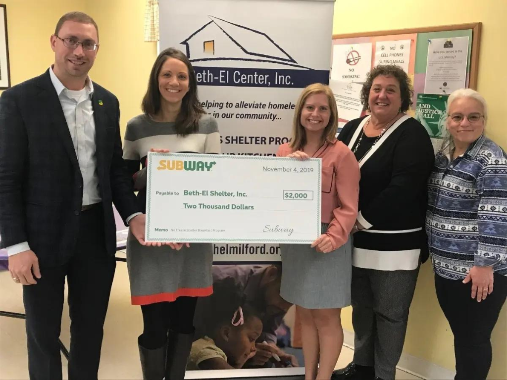 Subway donation